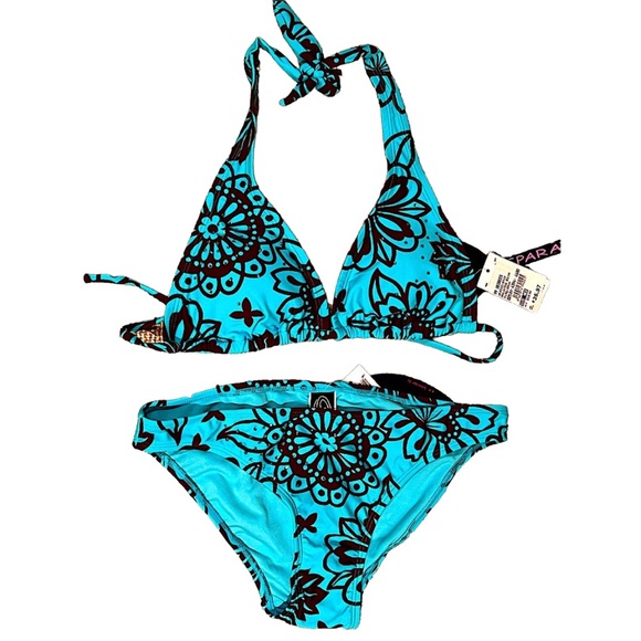 ninety-nine degrees Other - 🆕 👙HOST PICK👙99Degrees turquoise/brown bikini set -M